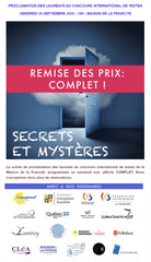 Secrets & Mystères - Prix Francité  2024