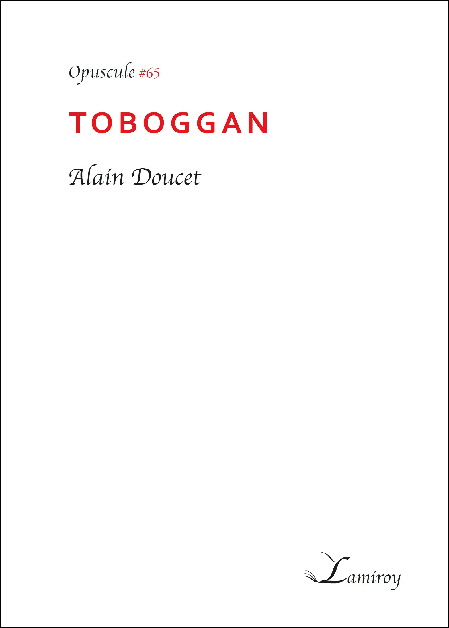 Toboggan #65