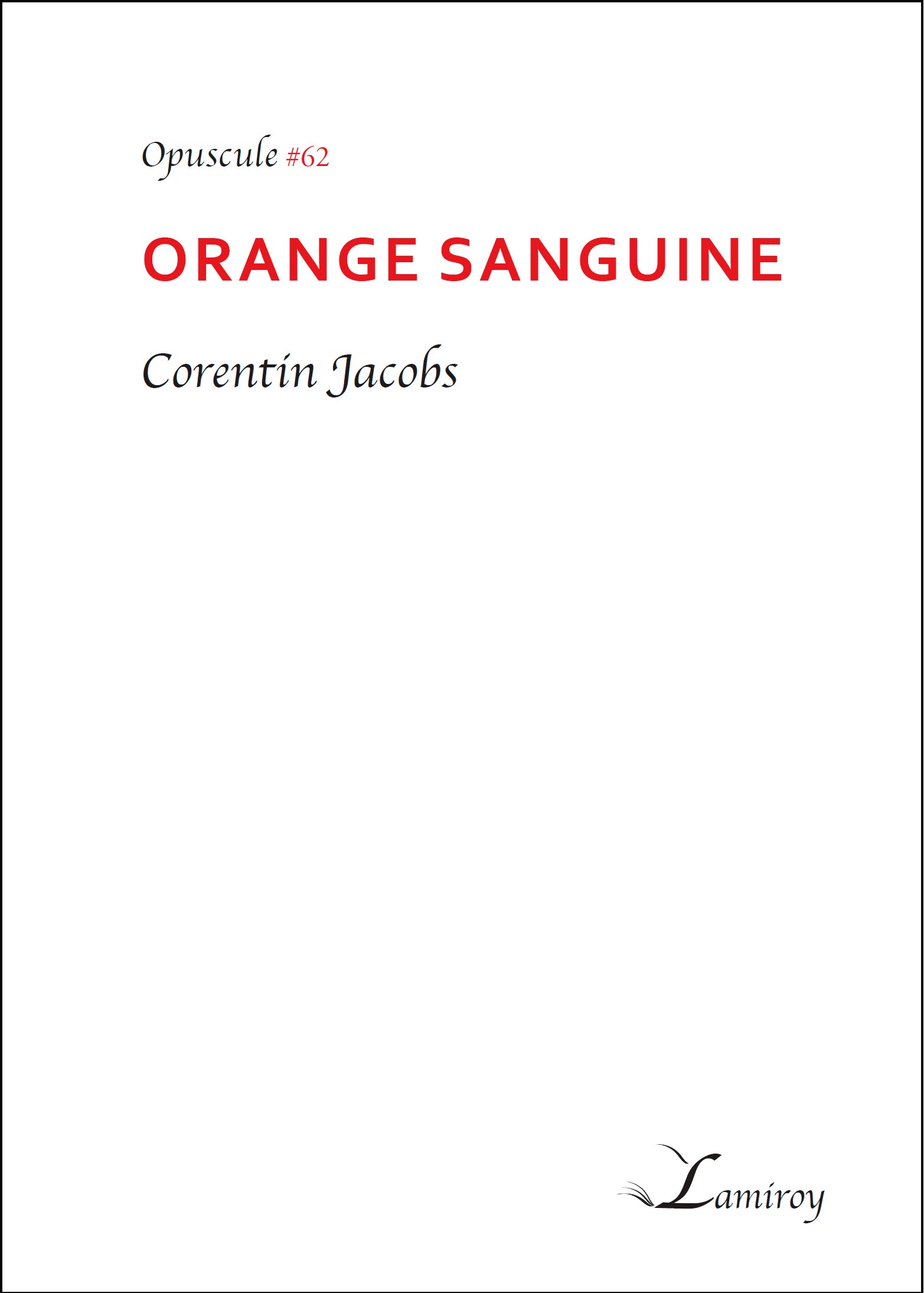 Orange Sanguine #62
