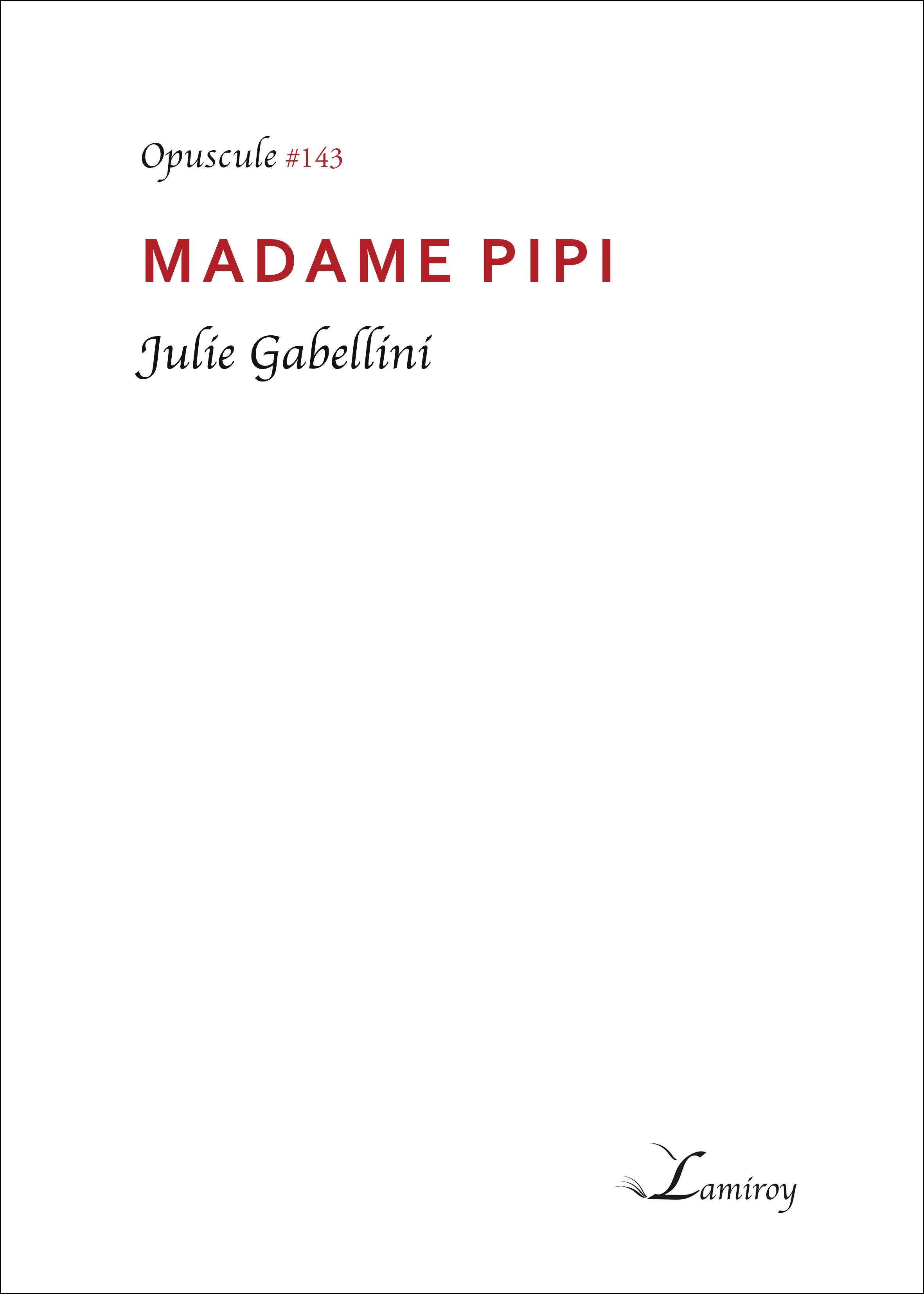Madame Pipi #143