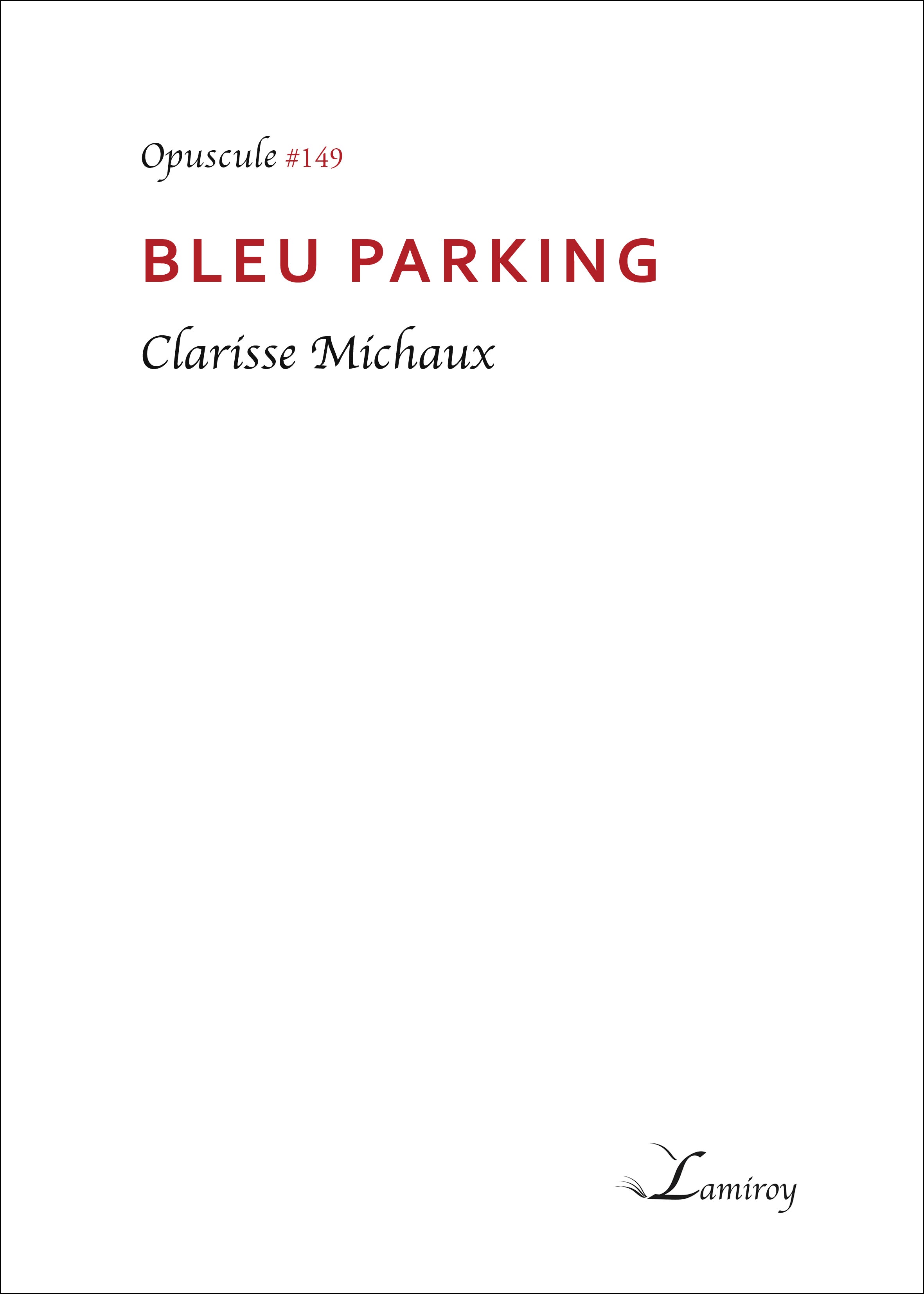 Bleu parking #149